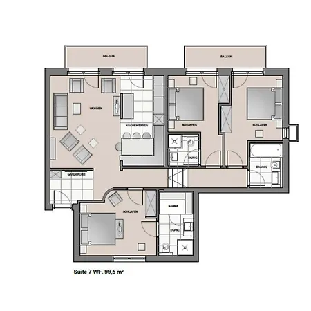 Schlosskopf Suiten St. Anton am Arlberg Zimmer foto